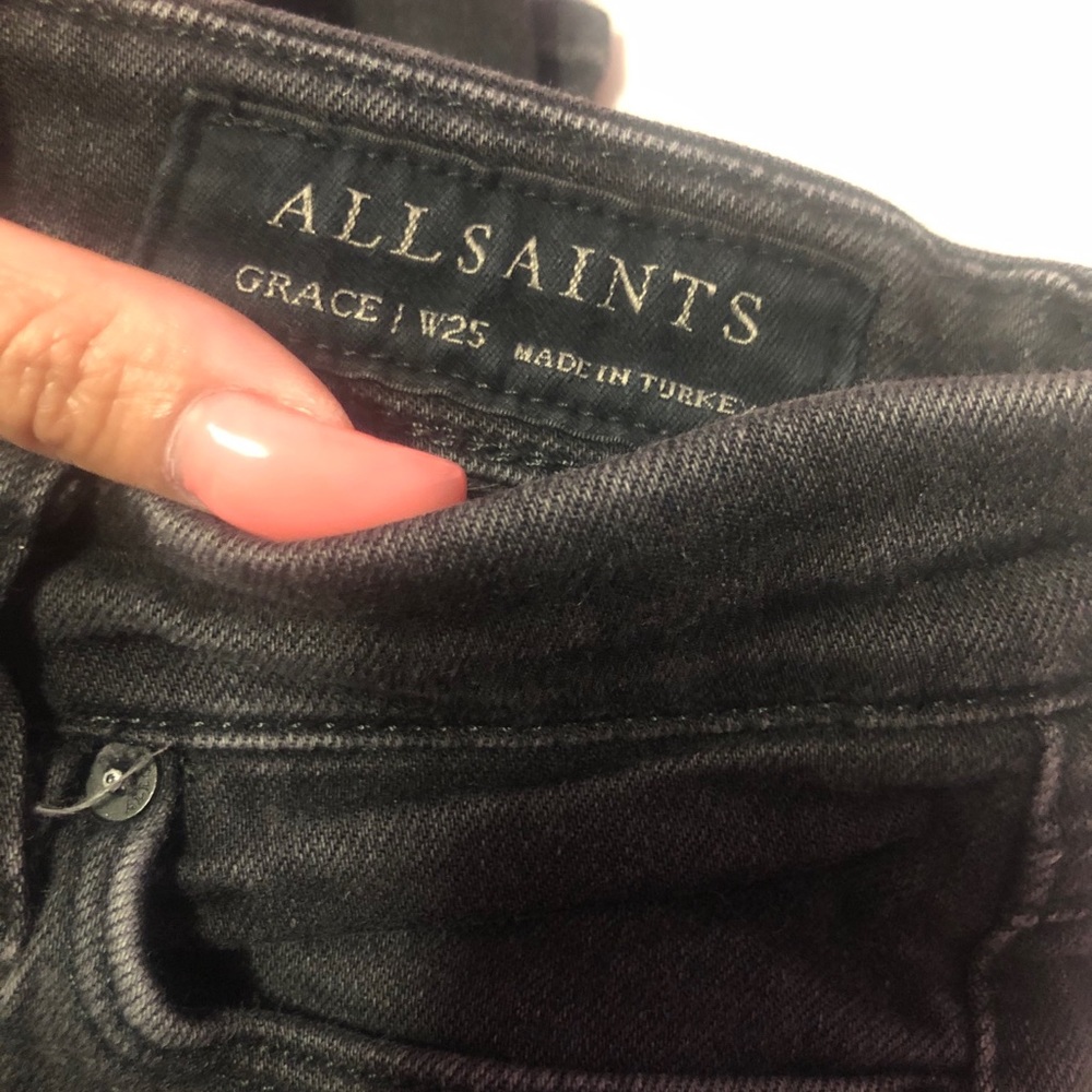 Allsaints black skinny jeans
